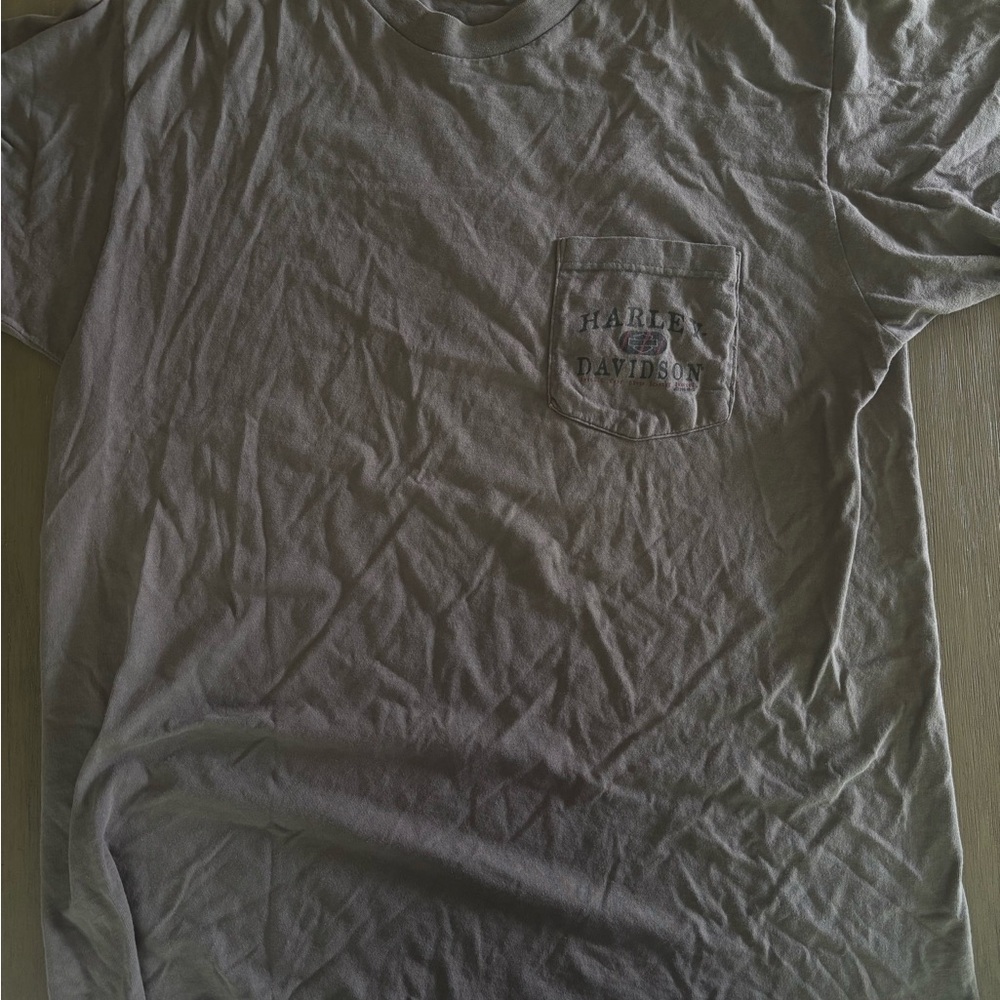 Harley-Davidson Charcoal Pocket Tee